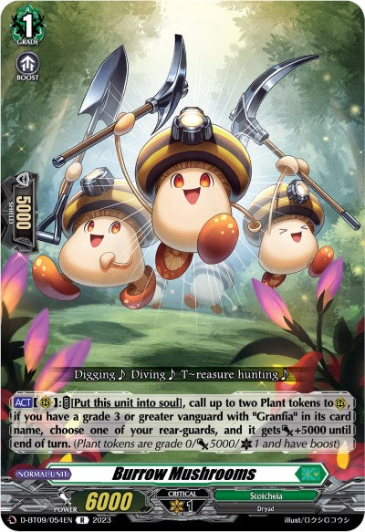 Burrow Mushrooms (D-BT09/054EN) [Dragontree Invasion] | Pegasus Games WI