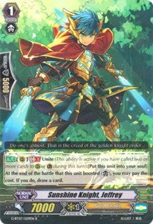 Sunshine Knight, Jeffrey (G-BT07/029EN) [Glorious Bravery of Radiant Sword] | Pegasus Games WI