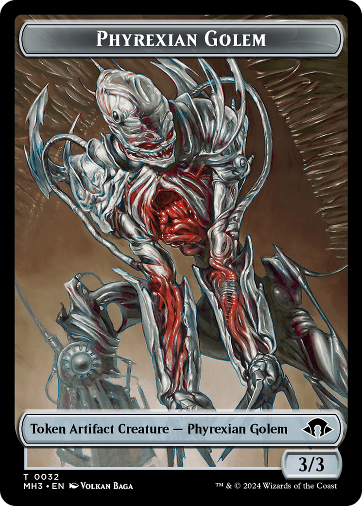 Phyrexian Golem Token [Modern Horizons 3 Tokens] | Pegasus Games WI