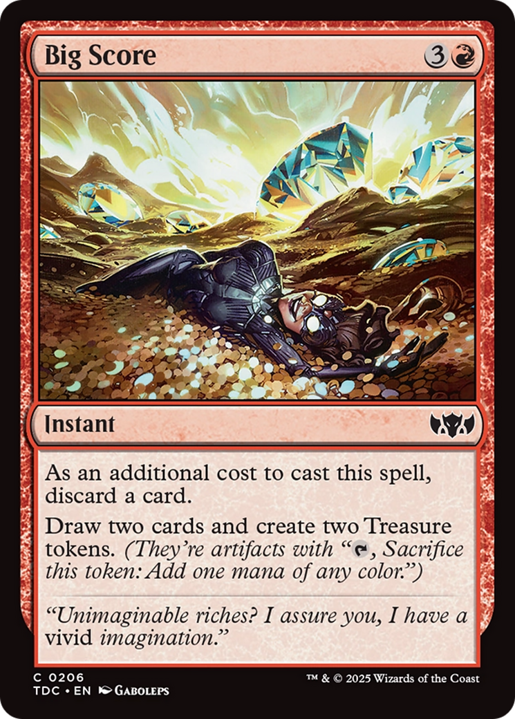 Big Score [Tarkir: Dragonstorm Commander] | Pegasus Games WI