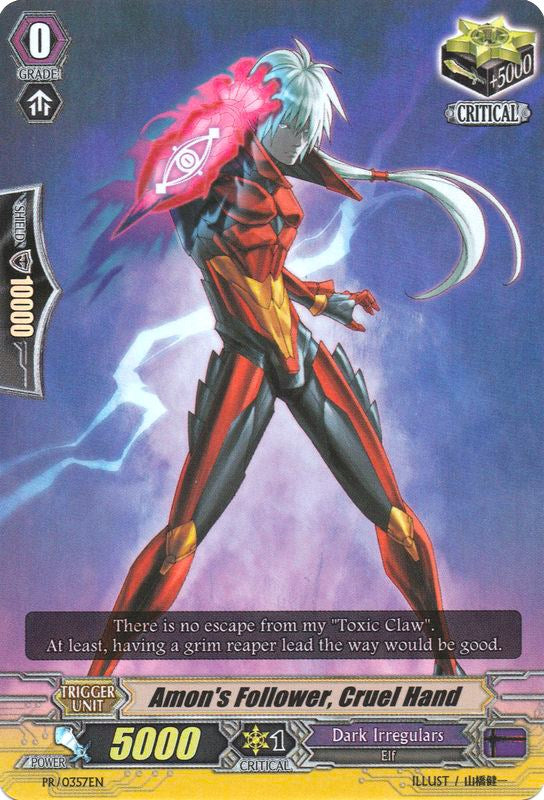 Amon's Follower, Cruel Hand (PR/0357EN) [Promo Cards] | Pegasus Games WI