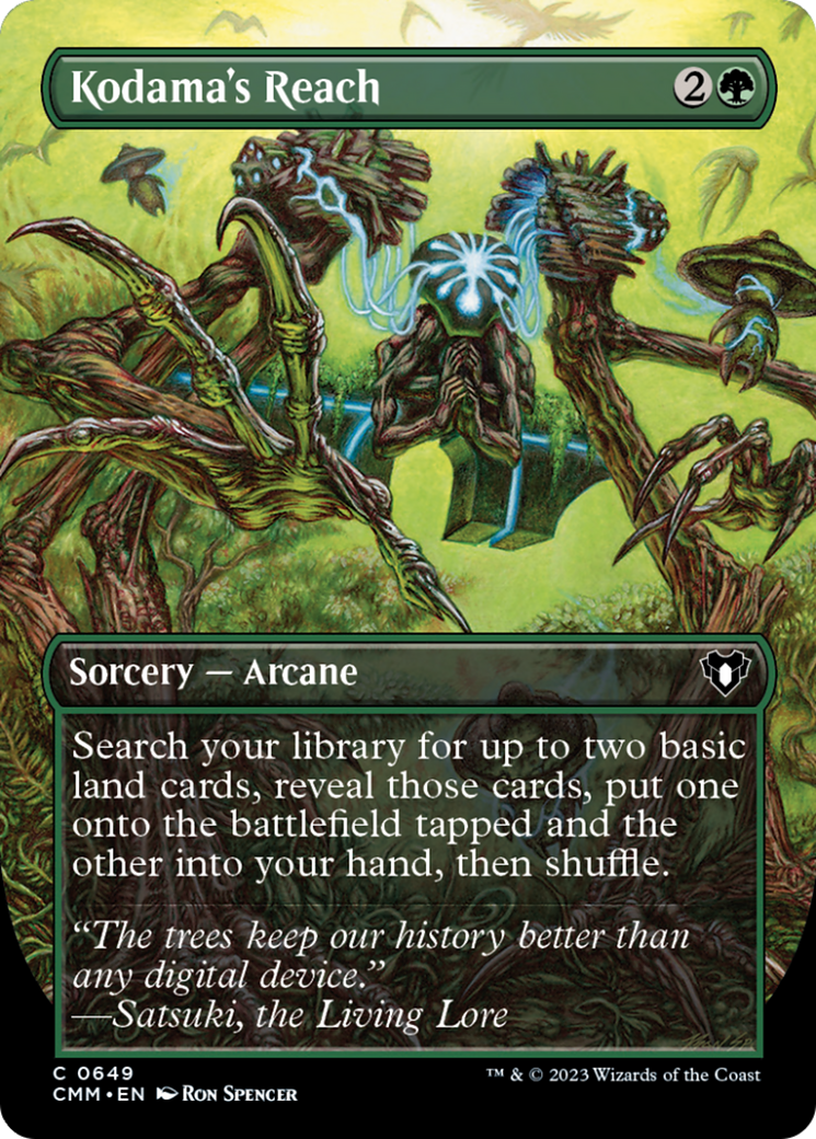 Kodama's Reach (Borderless Alternate Art) [Commander Masters] | Pegasus Games WI