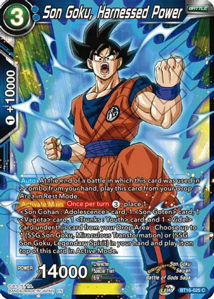 Son Goku, Harnessed Power (BT16-025) [Realm of the Gods] | Pegasus Games WI