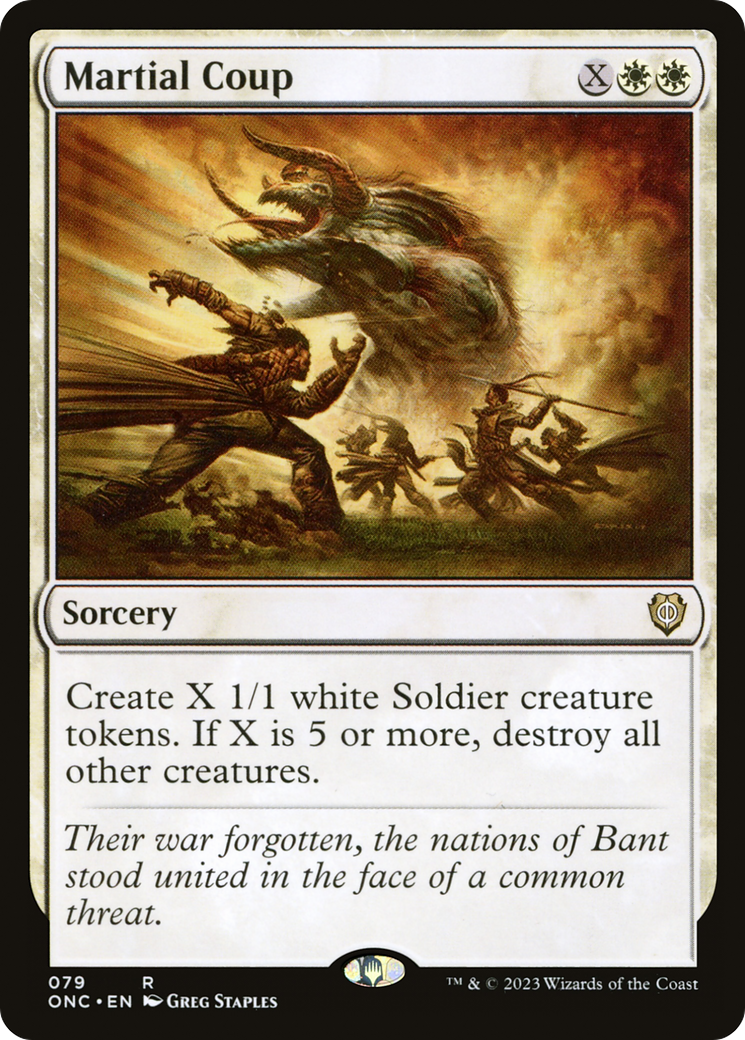 Martial Coup [Phyrexia: All Will Be One Commander] | Pegasus Games WI