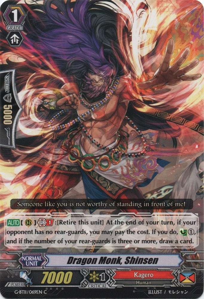 Dragon Monk, Shinsen (G-BT11/069EN) [Demonic Advent] | Pegasus Games WI