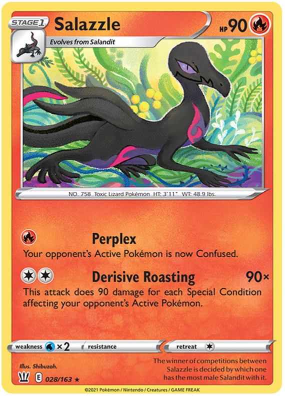 Salazzle (028/163) [Sword & Shield: Battle Styles] | Pegasus Games WI