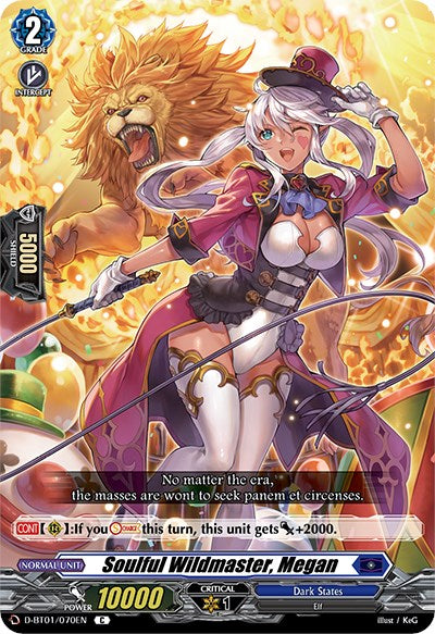 Soulful Wildmaster, Megan (D-BT01/070EN) [Genesis of the Five Greats] | Pegasus Games WI