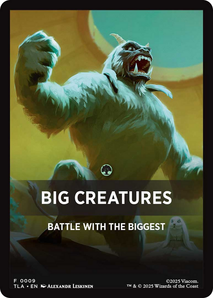 Big Creatures Theme Card [Avatar: The Last Airbender] | Pegasus Games WI