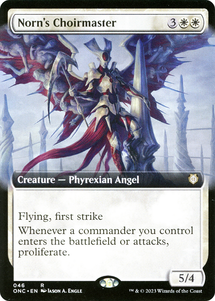 Norn's Choirmaster (Extended Art) [Phyrexia: All Will Be One Commander] | Pegasus Games WI