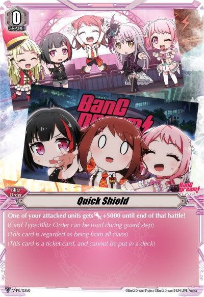 Quick Shield (BanG Dream!) (V-PR/0350) [V Promo Cards] | Pegasus Games WI