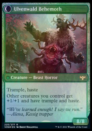 Ulvenwald Oddity // Ulvenwald Behemoth [Innistrad: Crimson Vow Prerelease Promos] | Pegasus Games WI