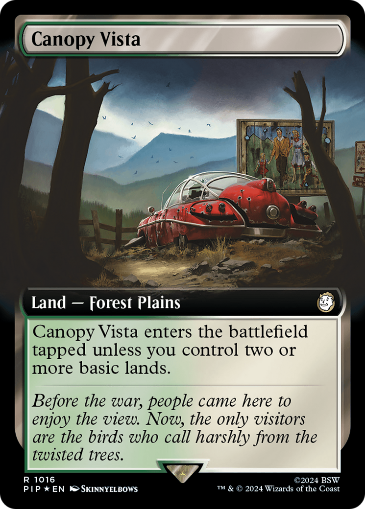 Canopy Vista (Extended Art) (Surge Foil) [Fallout] | Pegasus Games WI