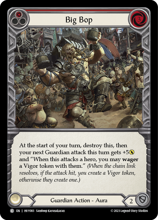 Big Bop (Red) [HVY083] (Heavy Hitters)  Rainbow Foil | Pegasus Games WI