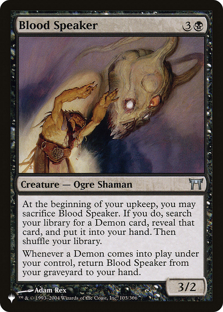 Blood Speaker [The List Reprints] | Pegasus Games WI