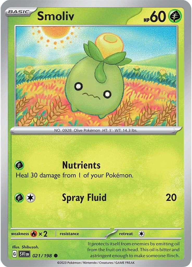 Smoliv (021/198) [Scarlet & Violet: Base Set] | Pegasus Games WI