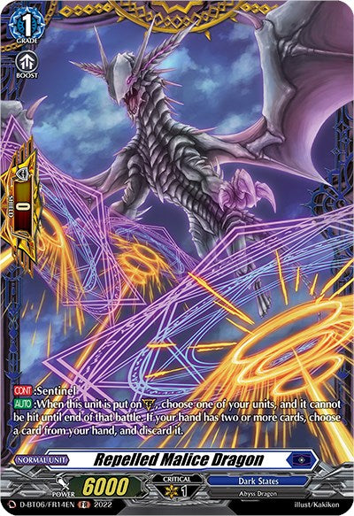 Repelled Malice Dragon (D-BT06/FR14EN) [Blazing Dragon Reborn] | Pegasus Games WI