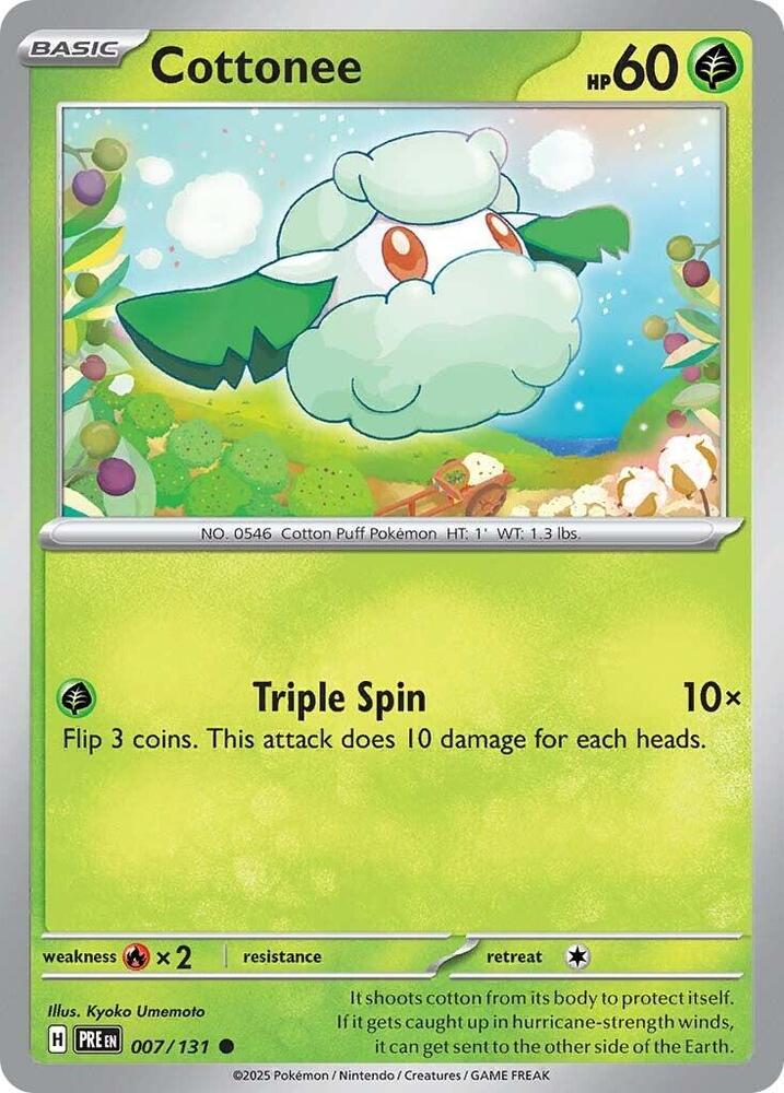 Cottonee (007/131) [Scarlet & Violet: Prismatic Evolutions] | Pegasus Games WI