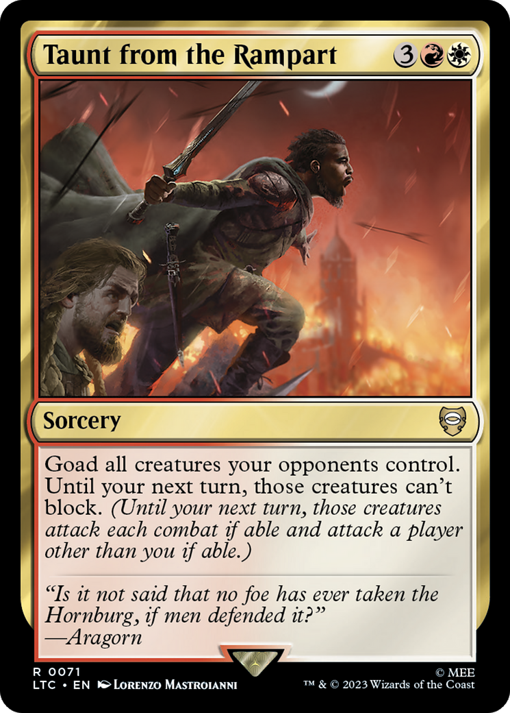 Taunt from the Rampart [The Lord of the Rings: Tales of Middle-Earth Commander] | Pegasus Games WI