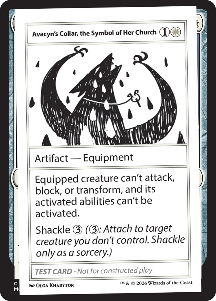 Avacyn's Collar, the Symbol of Her Church [Mystery Booster 2 Playtest Cards] | Pegasus Games WI