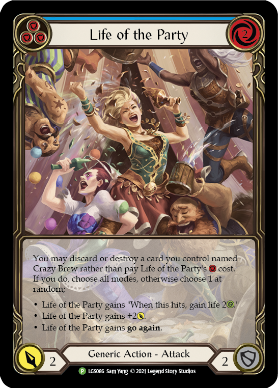 Life of the Party (Blue) [LGS086] (Promo)  Rainbow Foil | Pegasus Games WI