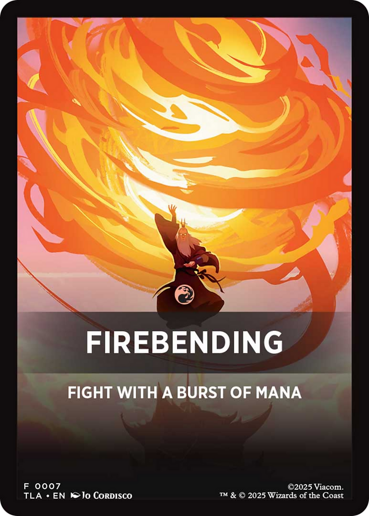 Firebending Theme Card [Avatar: The Last Airbender] | Pegasus Games WI