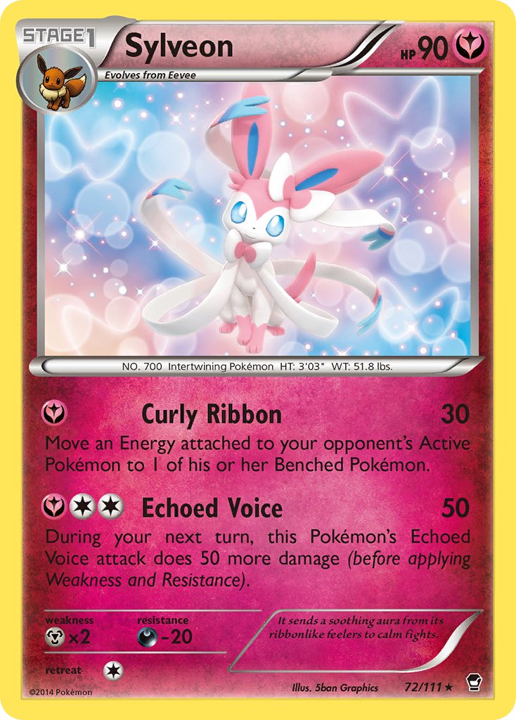 Sylveon (72/111) (Theme Deck Exclusive) [XY: Furious Fists] | Pegasus Games WI