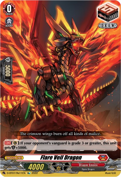 Flare Veil Dragon (D-BT07/Re11EN) [Raging Flames Against Emerald Storm] | Pegasus Games WI