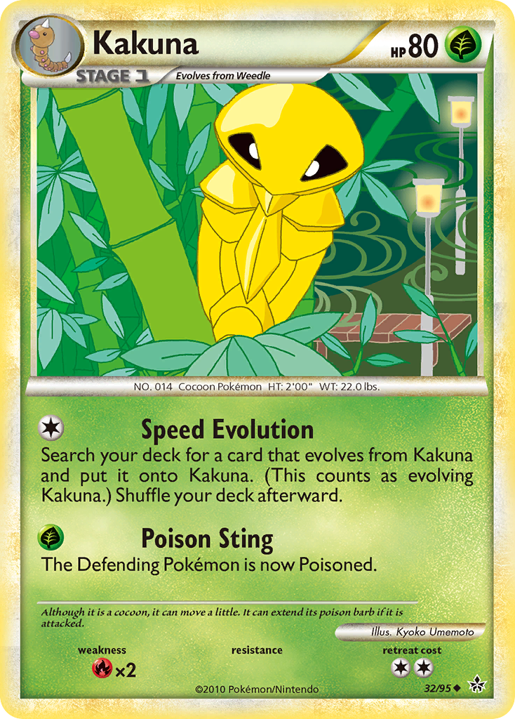 Kakuna (32/95) [HeartGold & SoulSilver: Unleashed] | Pegasus Games WI