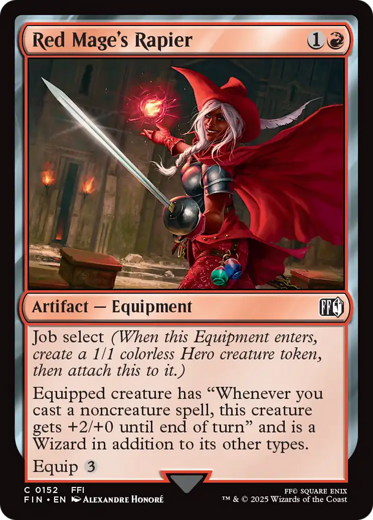 Red Mage's Rapier [FINAL FANTASY] | Pegasus Games WI