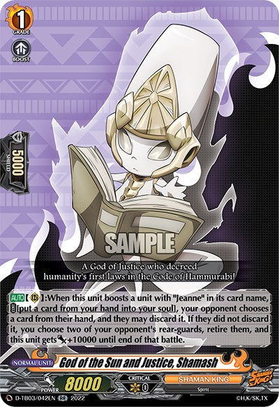 God of the Sun and Justice, Shamash (D-TB03/042EN) [Shaman King] | Pegasus Games WI