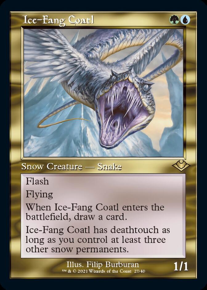 Ice-Fang Coatl (Retro) [Modern Horizons] | Pegasus Games WI