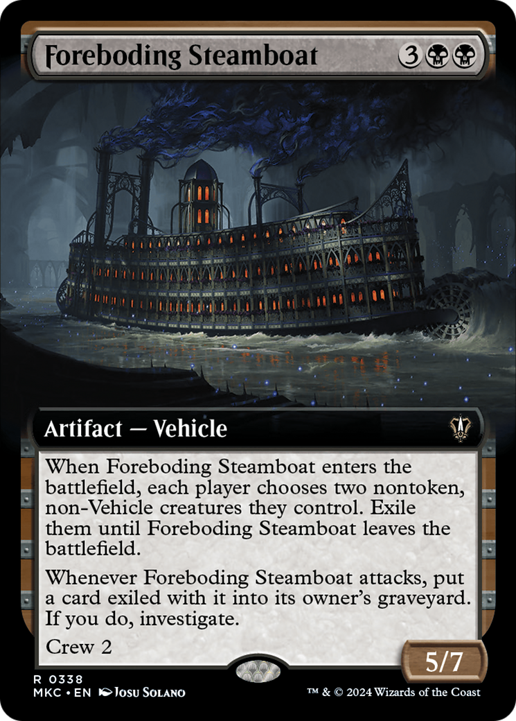 Foreboding Steamboat (Extended Art) [Murders at Karlov Manor Commander] | Pegasus Games WI