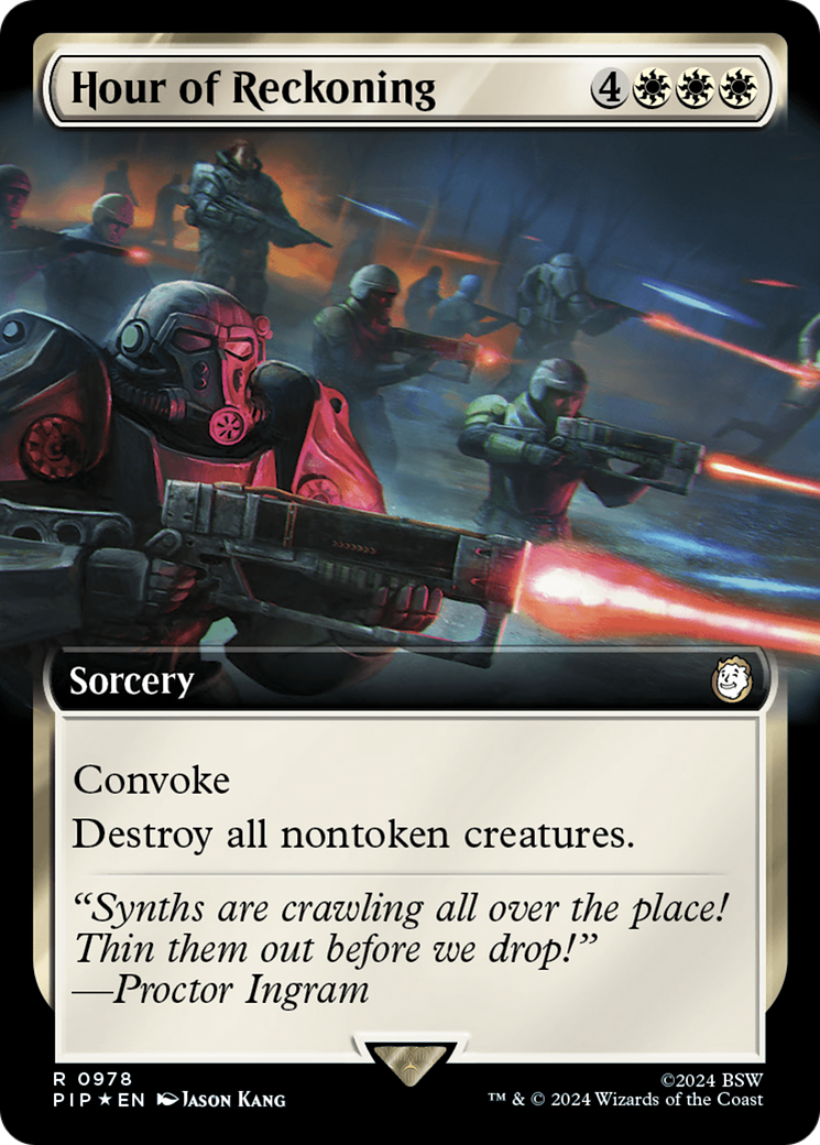 Hour of Reckoning (Extended Art) (Surge Foil) [Fallout] | Pegasus Games WI