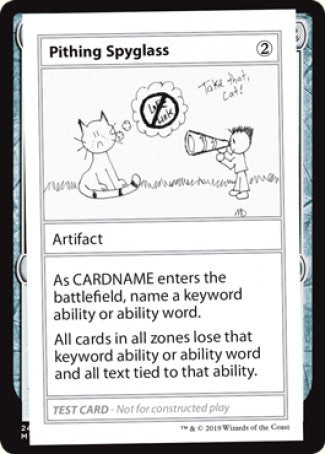 Pithing Spyglass (2021 Edition) [Mystery Booster Playtest Cards] | Pegasus Games WI