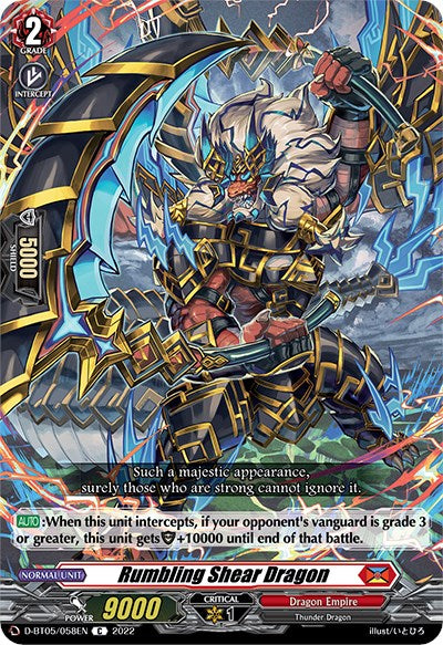 Rumbling Shear Dragon (D-BT05/058EN) [Triumphant Return of the Brave Heroes] | Pegasus Games WI