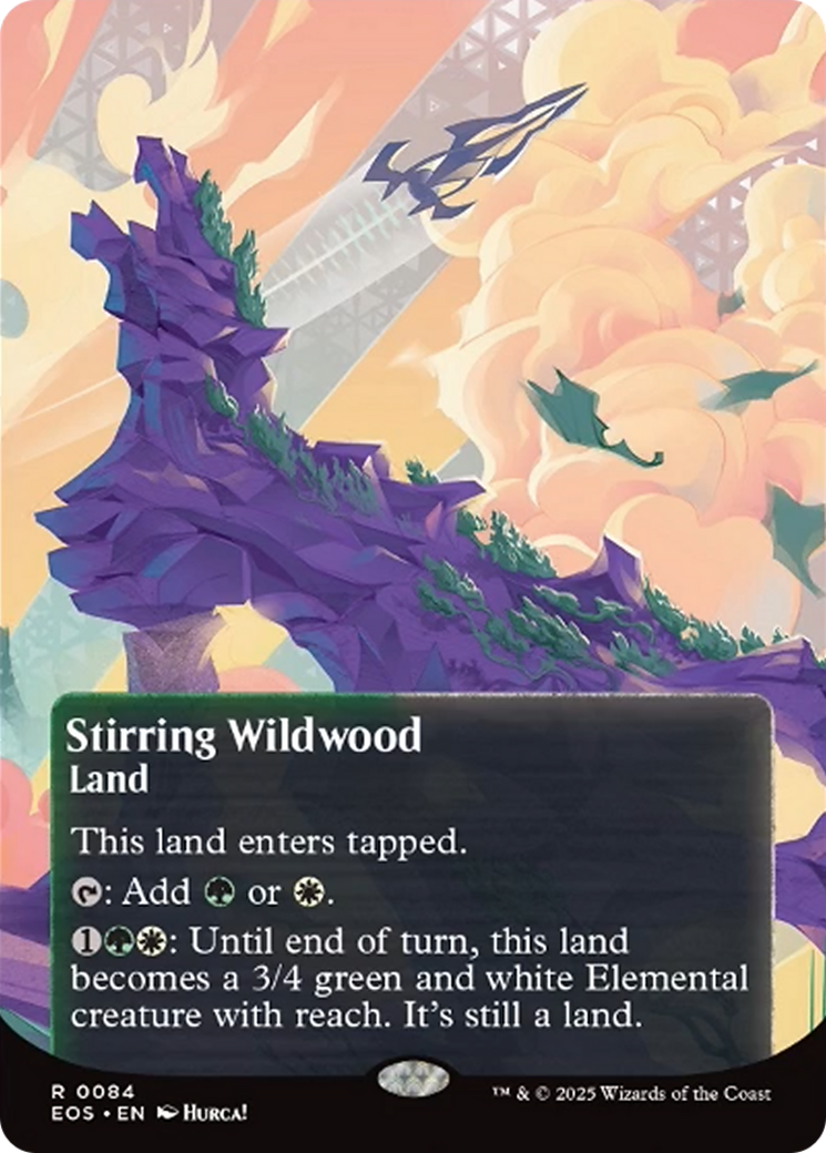 Stirring Wildwood (0084) (Borderless) [Edge of Eternities: Stellar Sights] | Pegasus Games WI