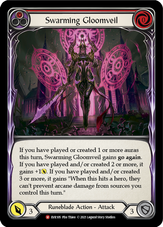 Swarming Gloomveil [EVR105] (Everfest)  1st Edition Rainbow Foil | Pegasus Games WI