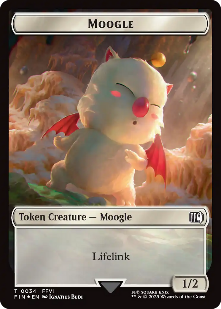 Copy (0025) // Moogle (0034) Double-Sided Token (Surge Foil) [FINAL FANTASY Tokens] | Pegasus Games WI