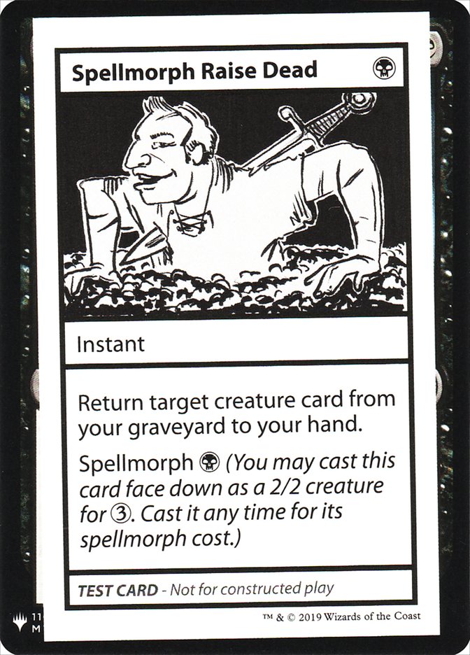 Spellmorph Raise Dead [Mystery Booster Playtest Cards] | Pegasus Games WI