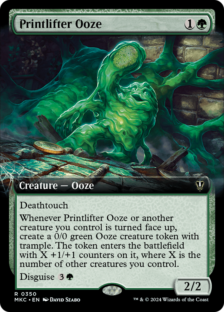 Printlifter Ooze (Extended Art) [Murders at Karlov Manor Commander] | Pegasus Games WI