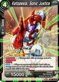Katopesla, Sonic Justice (Divine Multiverse Draft Tournament) (DB2-148) [Tournament Promotion Cards] | Pegasus Games WI