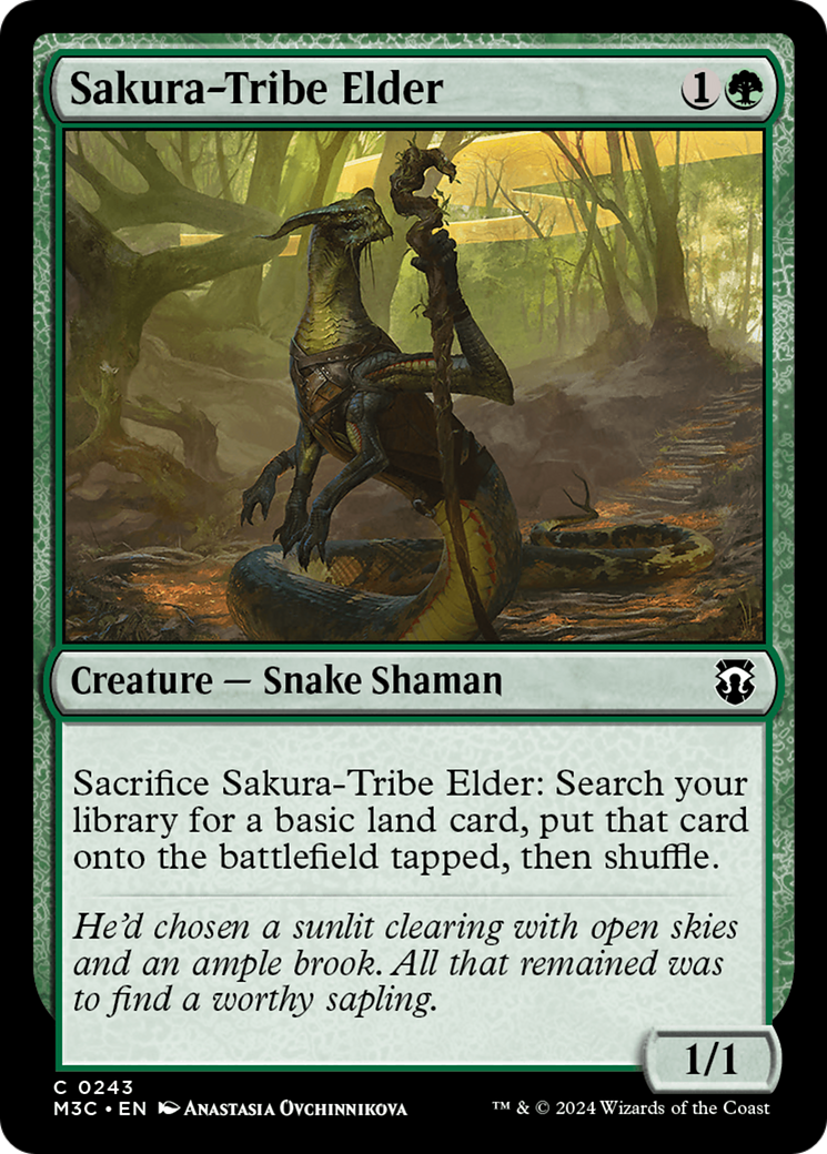 Sakura-Tribe Elder (Ripple Foil) [Modern Horizons 3 Commander] | Pegasus Games WI