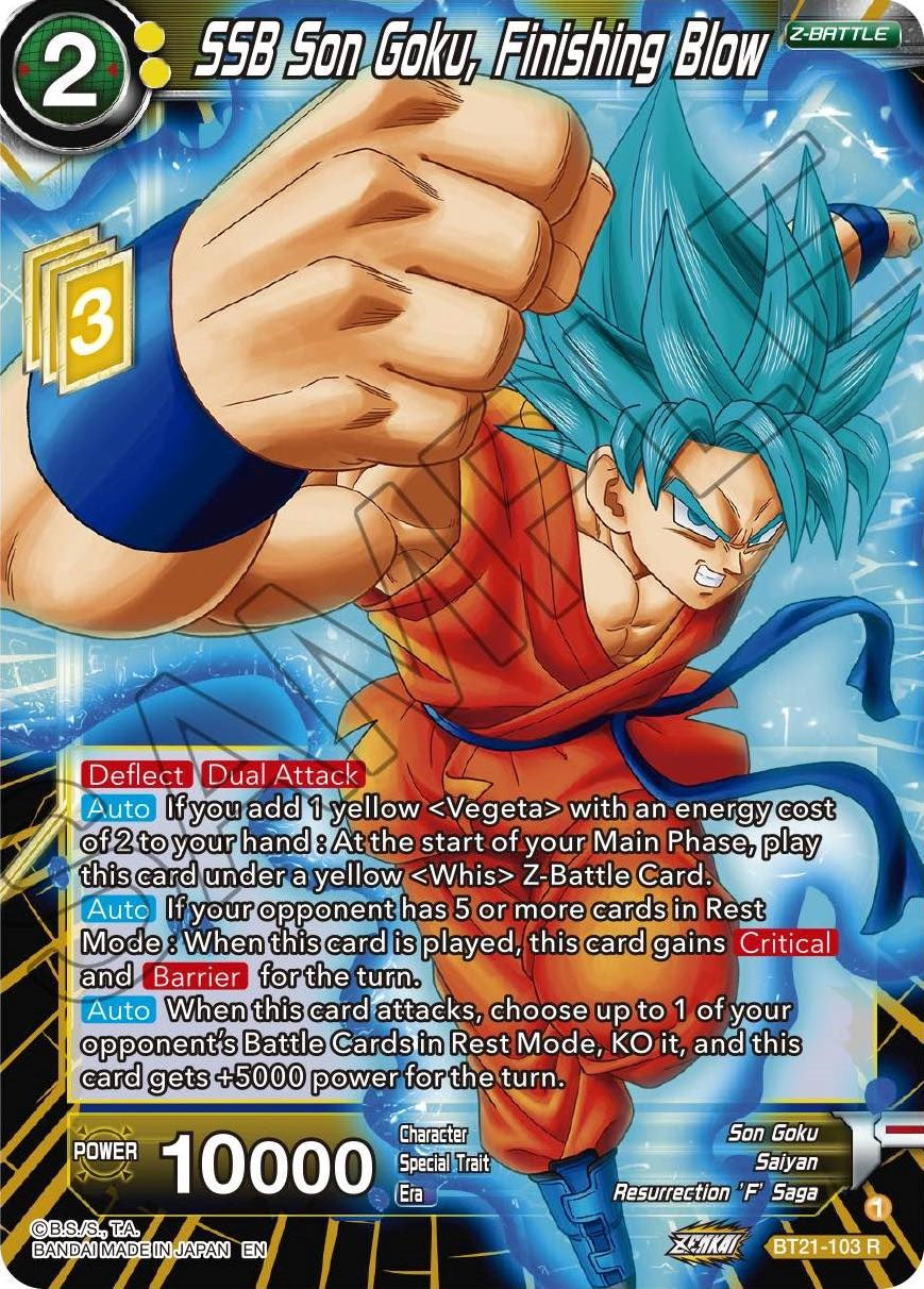 SSB Son Goku, Finishing Blow (BT21-103) [Wild Resurgence] | Pegasus Games WI