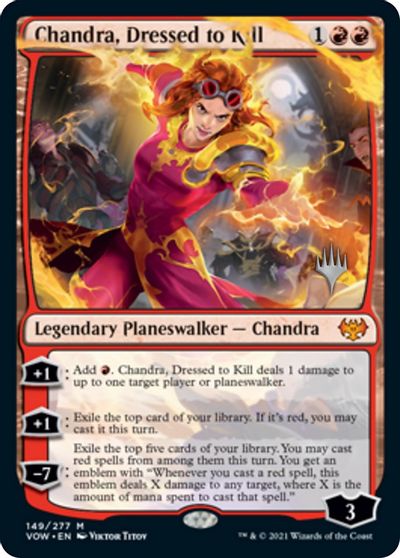 Chandra, Dressed to Kill (Promo Pack) [Innistrad: Crimson Vow Promos] | Pegasus Games WI