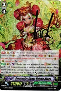 Ranunculus Flower Maiden, Ahsha (Signed Foil) (G-TD03/002EN) [Flower Maiden of Purity] | Pegasus Games WI
