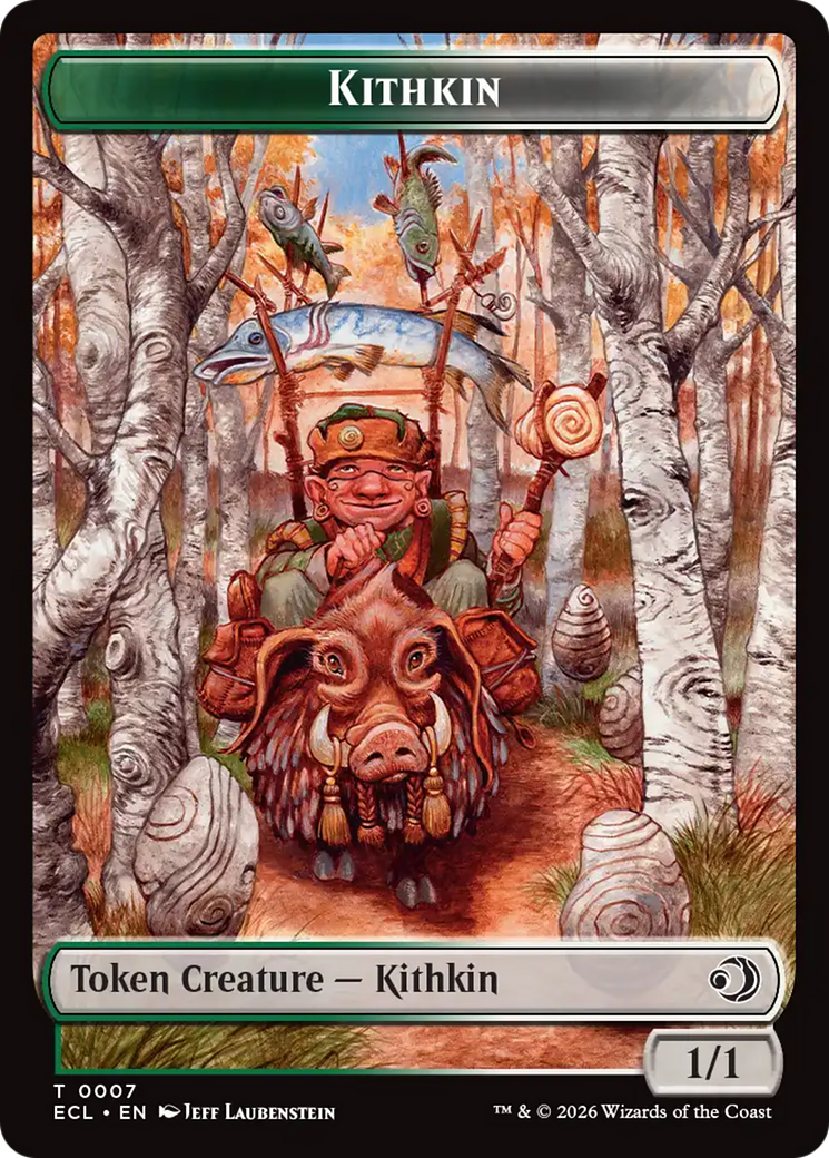 Elf // Kithkin (0007) Double-Sided Token [Lorwyn Eclipsed Tokens] | Pegasus Games WI