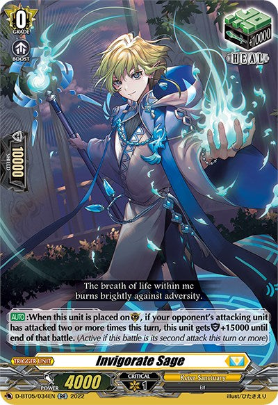 Invigorate Sage (D-BT05/034EN) [Triumphant Return of the Brave Heroes] | Pegasus Games WI