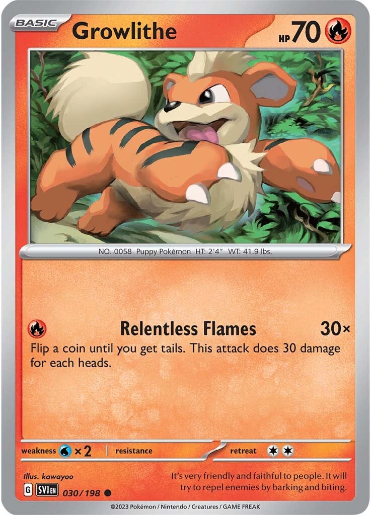 Growlithe (030/198) [Scarlet & Violet: Base Set] | Pegasus Games WI