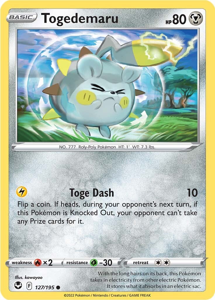 Togedemaru (127/195) [Sword & Shield: Silver Tempest] | Pegasus Games WI