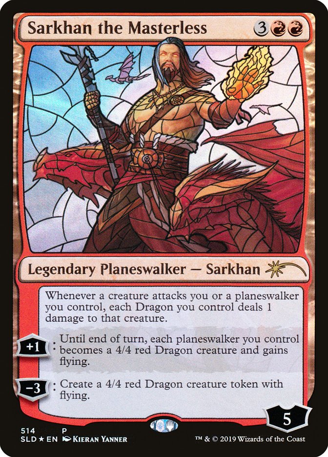 Sarkhan the Masterless (Stained Glass) [Secret Lair Drop Promos] | Pegasus Games WI